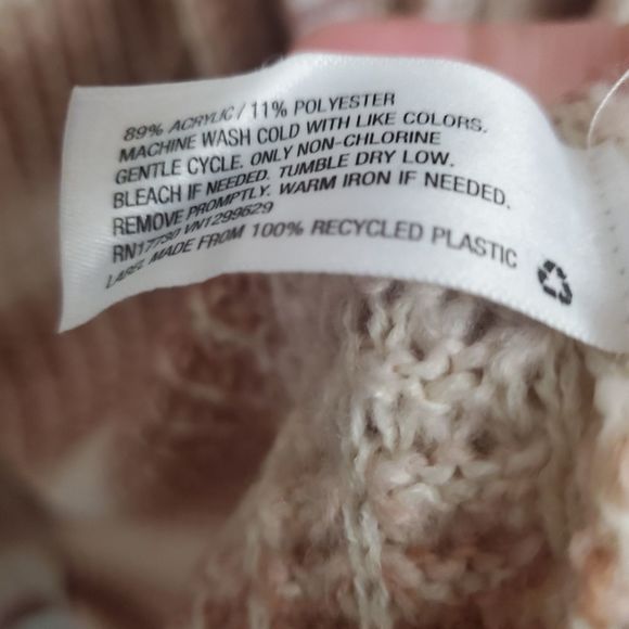 Knox rose cardigan sweater size medium nwt pink strip chunky knit - Picture 4 of 7